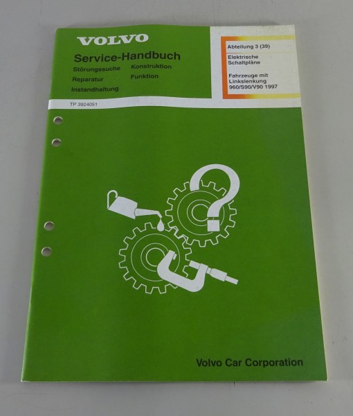 Werkstatthandbuch Elektrik / Elektrische Schaltpläne Volvo 960 / S90 / V90 1997