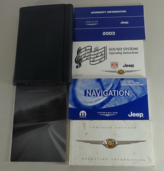Owner's Manual + Wallet Chrysler Voyager IV GK / GY / RG Stand 2003