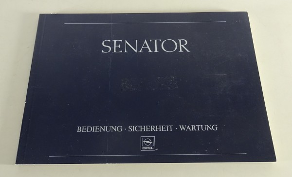 Betriebsanleitung / Handbuch Opel Senator B Stand 03/1988