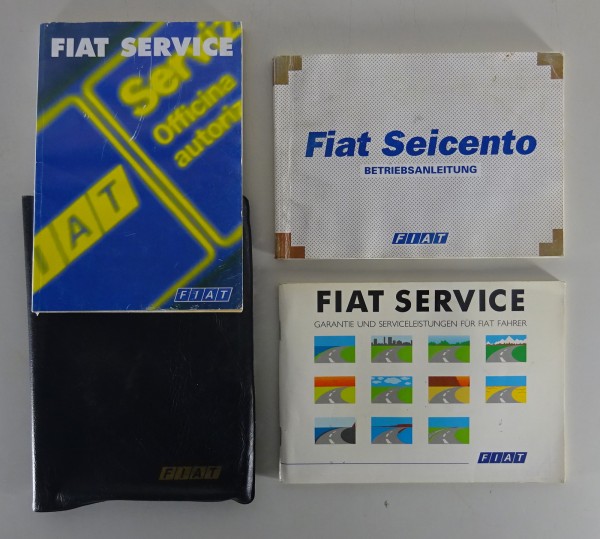 Bordmappe + Betriebsanleitung Fiat Seicento Stand 12/1997