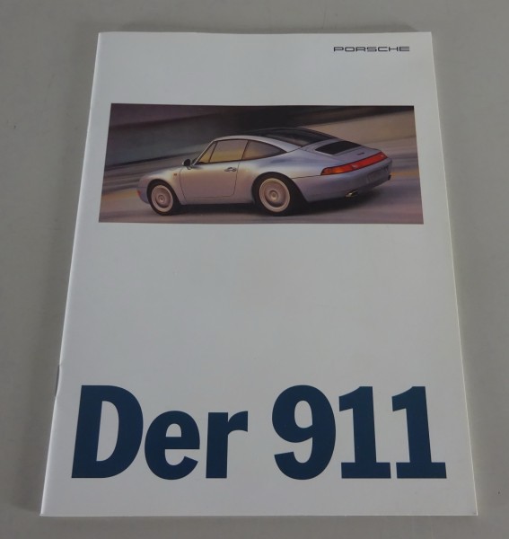 Prospekt Porsche 911 Carrera / 4 / 4S / Turbo + Cabrio & Targa Stand 08/1995