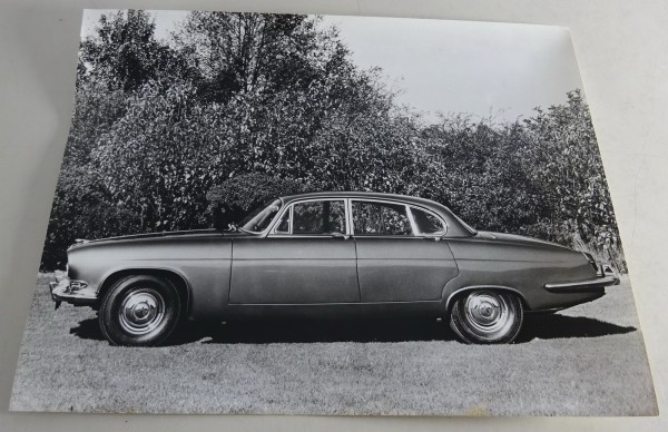 Pressefoto original Jaguar Mark X Seitenansicht Stand 1961