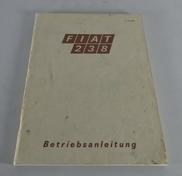 Betriebsanleitung / Handbuch Fiat 238 Stand 11/1969