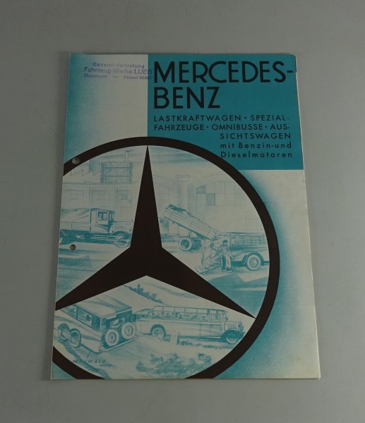 Prospekt / Broschüre Mercedes-Benz LKW + Busse Stand 02/1931