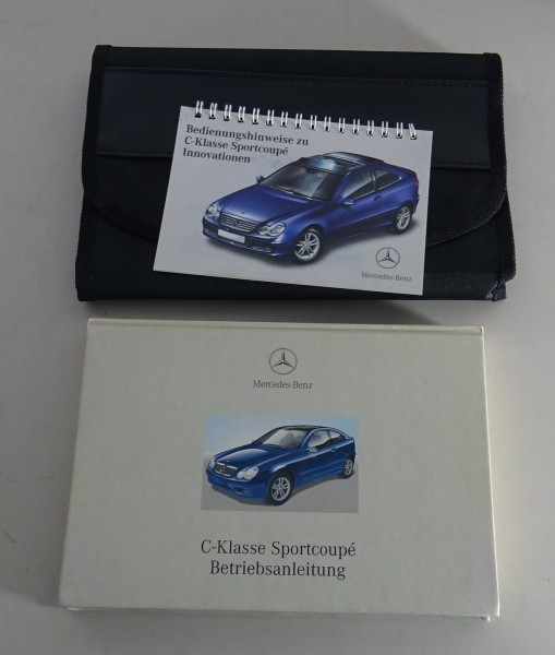 Bordmappe + Betriebsanleitung Mercedes C-Klasse Sportcoupe Typ 203 Stand 02/2001