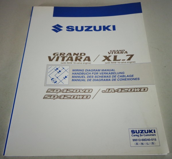 Werkstatthandbuch Elektrik / Schaltpläne Suzuki Grand Vitara / XL7 Stand 11/2003