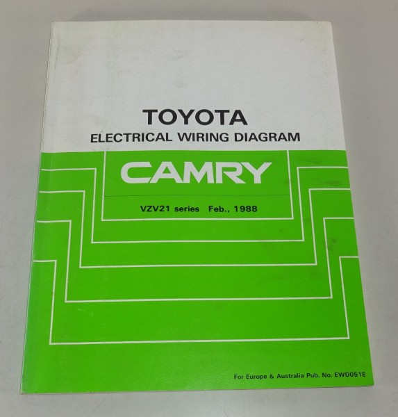 Workshop Manual Toyota Camry electrical wiring diagram Stand 02/1988