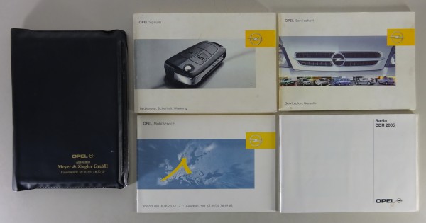 Bordmappe + Betriebsanleitung / Handbuch Opel Signum Stand von 01/2006