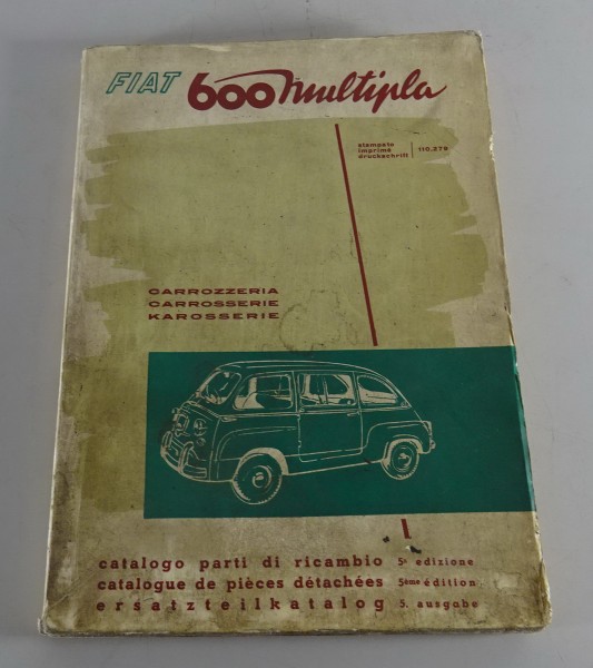 Teilekatalog Fiat 600 Multipla - Karosserie Stand 02/1960