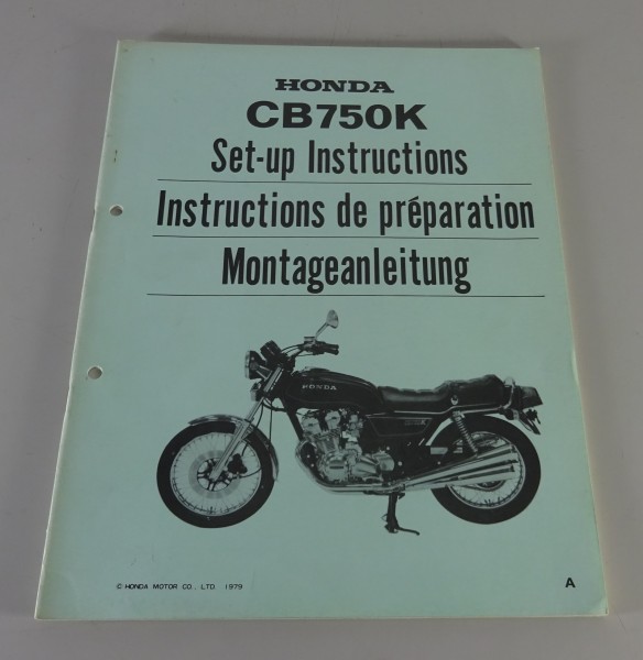 Montageanleitung / Set Up Instructions Honda CB 750 K Baujahr 1979
