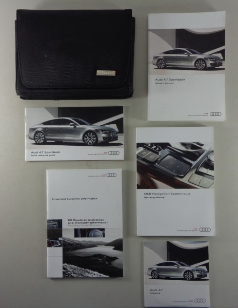 Owner's Manual + Wallet Audi A7 Sportback Typ C7 from 11/2011