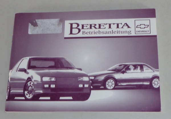 Betriebsanleitung / Handbuch Pontiac Beretta Stand 1994 auf deutsch