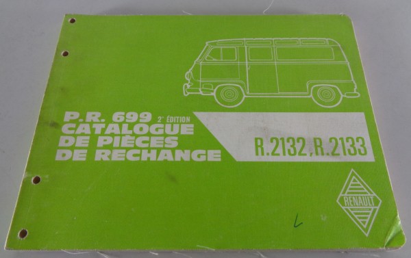 Teilekatalog / Spare Parts List Renault Estafette R 2132 / R 2133