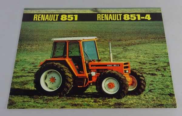 Prospekt / Broschüre Renault Traktor 851 / 851 - 4