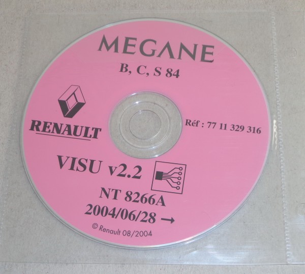 Schaltpläne auf CD Elektrik Renault Megane - Stand 06/2004