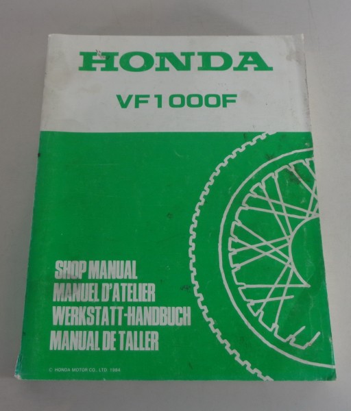 Werkstatthandbuch / Workshop Manual Honda VF 1000 F Typ SC15 Stand 1984