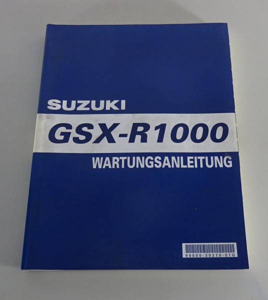 Werkstatthandbuch / Wartungsanleitung Suzuki GSX - R 1000 Superbike Stand 2000