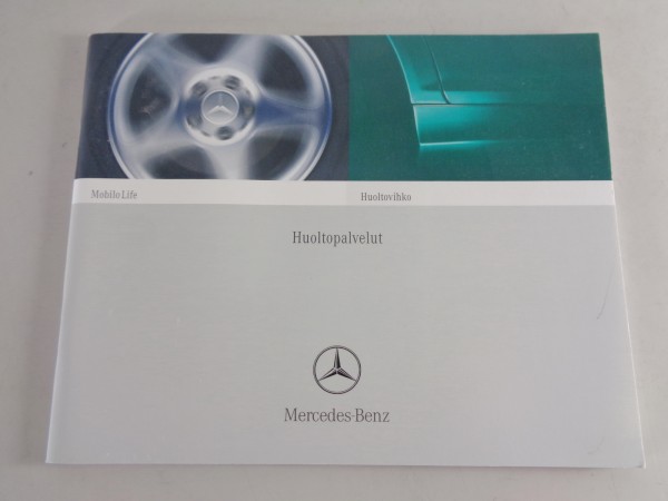 Scheckheft Mercedes Benz SLK, CLK, SL, CL, etc. von 04/2002 Finnisch