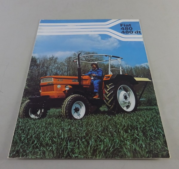 Faltprospekt / Prospekt Fiat - Traktoren 480 / 480 DT Stand 12/1979