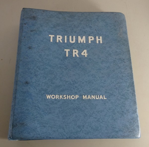 Werkstatthandbuch / Workshop Manual Triumph TR4 Stand 1965