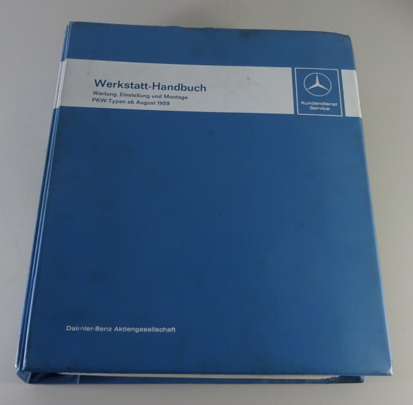 Werkstatthandbuch Mercedes Benz W110, W111, W112, R113 230 + 250 SL Pagode 1959