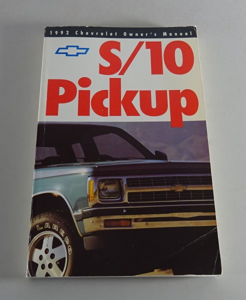 Owner´s Manual / Handbook Chevrolet S-10 Pickup Stand 1992