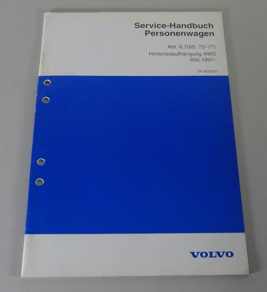 Werkstatthandbuch / Service Handbuch Volvo 850 Hinterradaufhängung AWD von 1997