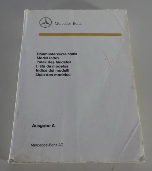 Baumusterverzeichnis Mercedes Nutzfahrzeuge / LKW / Transporter / Bus von 5/1991