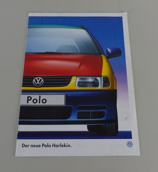 Prospekt / Broschüre VW Polo III Typ 6N Harlekin Stand 09/1995