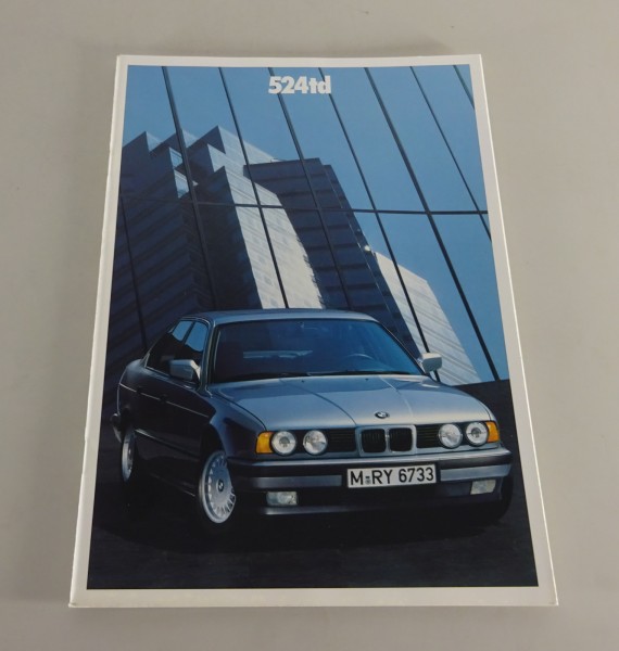 Brochure BMW 5-Serie E34 524td editie 01/1989