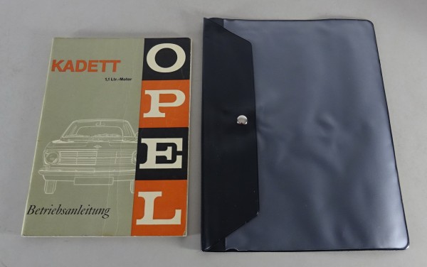 Bordmappe + Betriebsanleitung / Handbuch Opel Kadett B 1,1 Liter Stand 01/1966