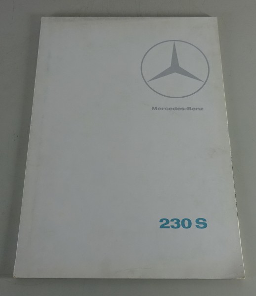 Prospekt / Broschüre Mercedes Benz 230 S W111 Heckflosse - niederländisch