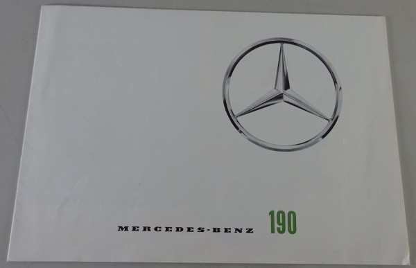 Prospekt / Broschüre Mercedes-Benz 190 Heckflosse W110 / Händlerstempel / 7/1961