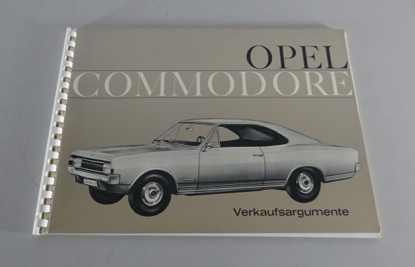 Händler-Prospekt / Verkaufsargumente Opel Commodore A 1967 - 1971 Stand 01/1967