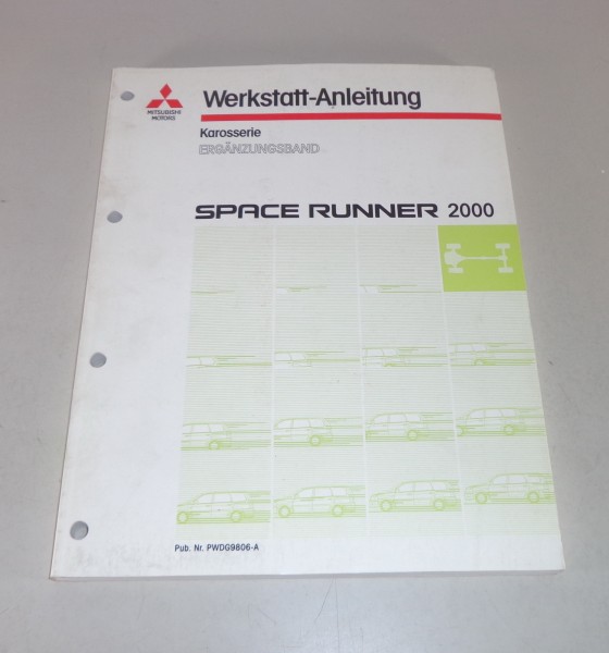 Werkstatthandbuch Mitsubishi Space Runner Nachtrag Modelljahr 2000