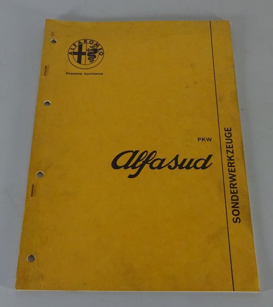 Werkstatthandbuch Alfa Romeo Alfasud Sonderwerkzeuge Stand 11/1972
