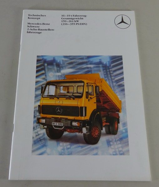 Prospekt / Broschüre Mercedes-Benz NG 80 Baustellenfahrzeuge 16 - 19t von 4/1983