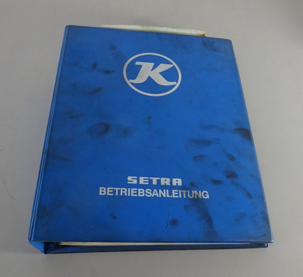 Betriebsanleitung / Handbuch Kässbohrer Setra S 110 120 130 140 150 Stand 1973