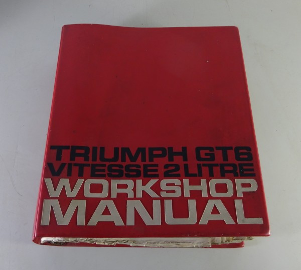 Workshop- / Service Manual Triumph GT6 CY. 1966-1973 + Vitesse CY. 1966-1971