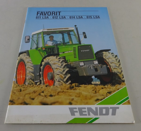 Prospekt / Faltprospekt Fendt Favorit 611 LSA / 612 LSA etc. Stand 02/1988