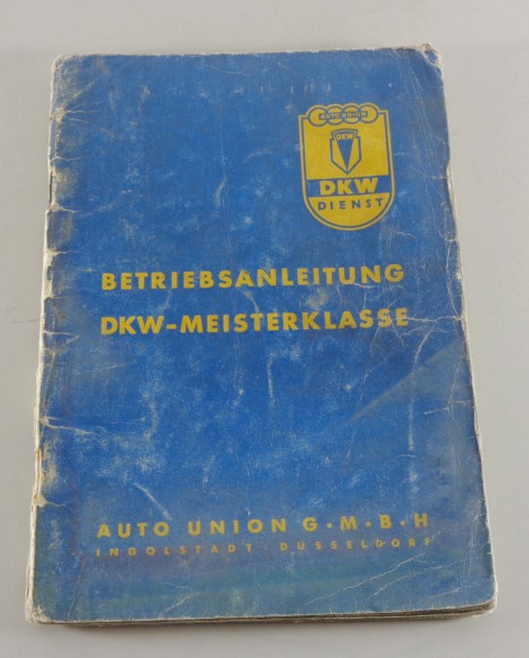 Betriebsanleitung / Handbuch DKW Meisterklasse F 89 P 4-Gang von 02/1954