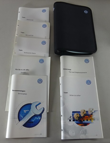 Bordmappe + Betriebsanleitung VW Lupo von 1998