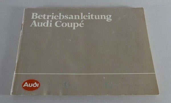 Betriebsanleitung / Handbuch Audi Coupé Typ 81 Stand 08/1983