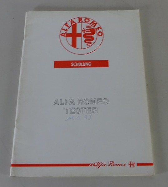 Schulungsunterlage Alfa Romeo Tester C.1.0160 Stand 10/1992