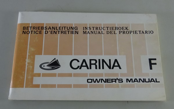Betriebsanleitung / Handbuch Toyota Carina Typ A12 Stand 1973