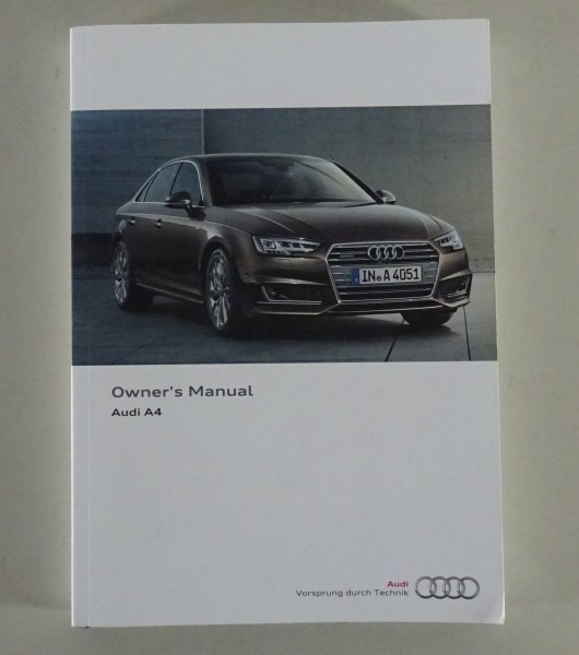 Owner's Manual Audi A4 Saloon / Avant B9 from 11/2015