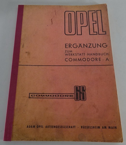 Werkstatthandbuch Opel Commodore A GS Ergänzungen Stand 11/1967