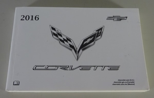 Owner Manual / Handbook Chevrolet Corvette C7 Stingray from 2016