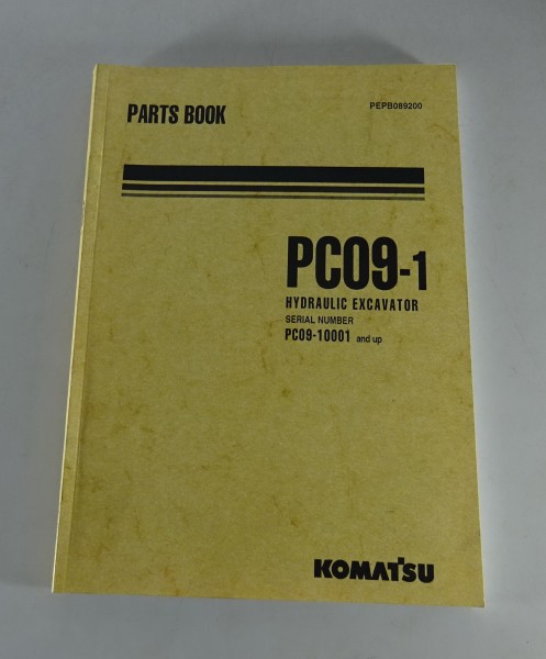 Parts Catalogue / Teilekatalog Komatsu Hydraulikbagger PC09-1 Stand 2002