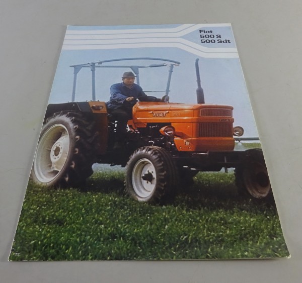 Faltprospekt / Prospekt Fiat - Traktoren 500 S / 500 S DT Stand 02/1980